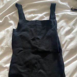Abercrombie & Fitch Black Knit Tank Bodysuit Size M